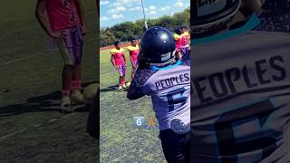 Panthers RBTE 6 Braylin Peoples bout to break out I feel it 🤏🏽 youthfootball [upl. by Eramat]