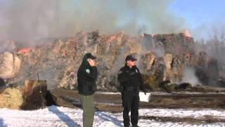 Hay Stack Fire near Lafayette [upl. by Unhsiv]