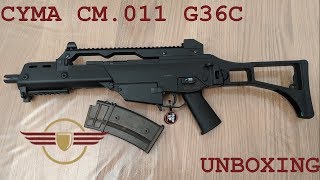 UNBOXING CYMA CM11 G36C HampK assault rifle budget airsoft starter [upl. by Yrrum370]