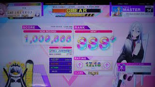 【CHUNITHM】Glorious Crown tpz overOverOVERCUTE REMIX MASTER 149 AJ 手元 [upl. by Tireb921]