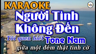 KARAOKE  Người Tình Không Đến Tone Nam  Vici Karaoke [upl. by Romelda782]