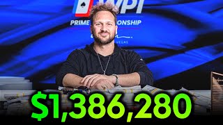 1386280 to First at WPT Prime Championship FINAL TABLE [upl. by Annoirb]