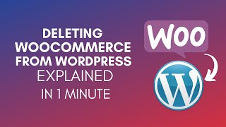 How To Delete WooCommerce From WordPress 2024 [upl. by Oisangi762]