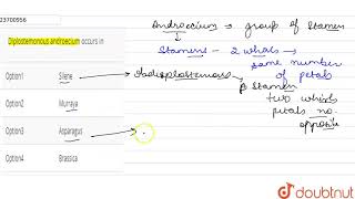 Diplostemonous androecium occurs in [upl. by Aisset]