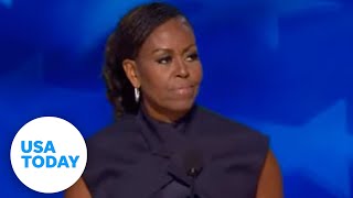 Full speech Michelle Obama speaks at 2024 DNC  USA TODAY [upl. by Ahtikal]