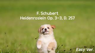 F Schubert – Heidenroslein Op 33 D 257Easy Ver   PIANO COVER [upl. by Andris]