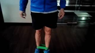 Circumduction Leg exercise with Fitband loop wwwthefitkartcom [upl. by Ursulina]