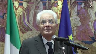 Mattarella incontra la collettività italiana della circoscrizione consolare di Canton [upl. by Annert617]