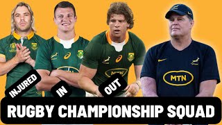 BOK SQUAD ANNOUNCED  RUGBY CHAMPIONSHIP 2024 [upl. by Awram639]