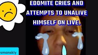 THIS IS NOT CLICKBAIT EDOMITE CRIES amp ATTEMPTS TO UNALIVE HIMSELF DURING OUR LIVE DEBATE [upl. by Jammie]