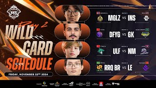 🔴 LIVE  M6 Wild Card Stage  DAY 2 [upl. by Nickles]