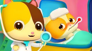 Gatito Timi Está Enfermo  Canción Infantil  Dibujos de Doctor   BabyBus Español [upl. by Lyckman]