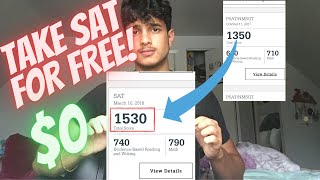 How I Took The SAT EXAM TWICE For FREE [upl. by Lash]