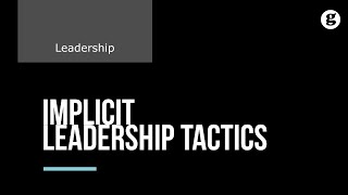 Implicit Leadership Theories [upl. by Henning]