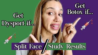 Botox vs Dysport  Split Face Results  Which one is Best for You [upl. by Prochora420]