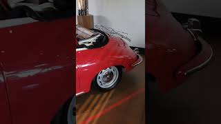 Porsche 356 vintage old red clean convertible cabriolet roll bar VW Beetle twinning cars auto [upl. by Tezzil]