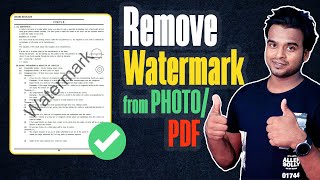 How to Remove Watermark from Photo  Remove watermark from PDF Documents 2022 [upl. by Dupuy303]