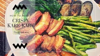 Filipino Karekare crispy pork liempo [upl. by Iniffit]