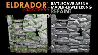 Schleich ® Eldrador ® Creatures  BattleCave Arena Extension Mauer  Repaint mit Moos Effekt [upl. by Zelazny]