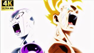 GOKU and Frieza vs Jiren last fight in Dragon ball super 4K ULTRA HD [upl. by Acissj]