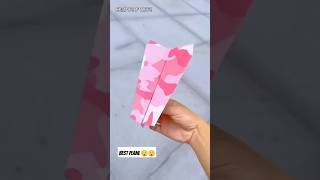 How to make a best paper airplane 😱 ytshorts shortsvideo origamipaperplanes [upl. by O'Hara]