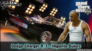 GTA 5 Fast amp Furious 7  Doms Dodge Charger RT Dukes Car Build 22 [upl. by Eymaj]