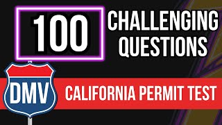 California DMV Permit Practice Test 2024 Real Written Exam 100 Challenging Questions [upl. by Eelyek832]