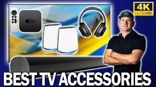 Must Have TV Accessories amp Reasons Why Apple TV 4k Sonos Arc Netgear Orbi WiFi6 Sony WH1000XM4 [upl. by Fabron]