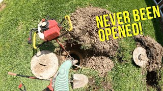 Locating and Pumping out a Septic Tank [upl. by Ynamad]