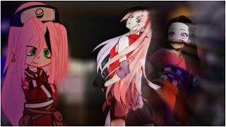 Team 7 reacts to Sakura as Nezuko  Naruto reaction  Sasusaku Narusaku [upl. by Natsirhc]