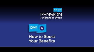 Pension Awareness Week 2022 Day 4 How to Boost Your Pension [upl. by Carola]