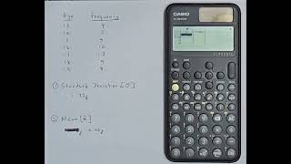 Standard Deviation and Mean  CASIO FX991 CW CLASSWIZ calculator [upl. by Harriette]