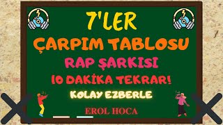 Çarpım Tablosu Kolay Ezberleme Rap Şarkısı 7ler  Yediler Çarpım Tablosu Şarkılı Kolay Öğrenme [upl. by Oibirot164]