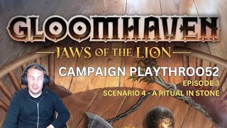 Gloomhaven  Jaws Of The Lion  Ep 3  Scenario 4  A Ritual in Stone [upl. by Dulsea385]