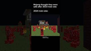 Mojang thought they were safe after 2023 mob vote  2024 mob vote minecraft stopthemobvote [upl. by Aihsenak]