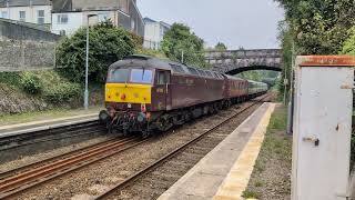 Midland Pullman GWR 800 XC 220 amp LMS 44871 Black 5 with 47812 passing Dockyard Station 1924 [upl. by Jala]