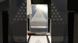 Galton board demonstrating probability mathisfun galtonboard gauss pascal fibonacci statistics [upl. by Anek]