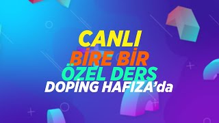 Doping Hafızanın Kişiye Özel Online Birebir Ders İmkanı ile Sınav Başarınızı Arttırın [upl. by Sokcin]