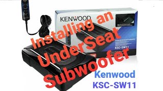 Install Kenwood KSCSW11 Underseat Subwoofer into Ford Ranger Wildtrak [upl. by Anaahs]