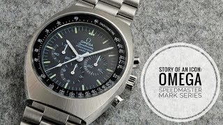 Story of an Icon Omega Speedmaster Mark Series History [upl. by Atirahc250]