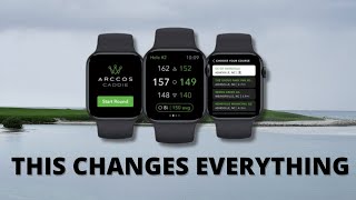 Arccos Caddie for Apple Watch Makes it an INSANE GPS Golf Watch [upl. by Terrena573]