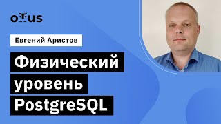 Физический уровень PostgreSQL  Демозанятие курса «Базы данных» [upl. by Isherwood343]