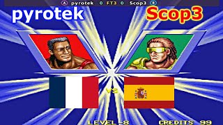 Windjammers  pyrotek vs Scop3 FT3 [upl. by Ewolram]