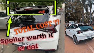 New Spoiler for my i20  Total look change  total cost [upl. by Hesler]