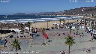 Pismo Beach Webcam  805 Webcams  Vespera Hotel [upl. by Carney302]