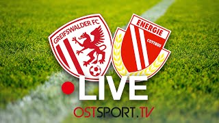 LIVE Greifswalder FC vs FC Energie Cottbus  Regionalliga Nordost  SP12 [upl. by Yorle664]