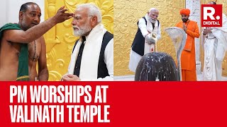 PM Modi Inaugurates New Valinath Mahadev Temple Highlights Dual Advancements Of Deshkaj amp Devkaj [upl. by Ileana870]