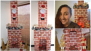 CHIMENEA DE CARTÓN PARA NAVIDAD FÁCIL DE HACER  RecicladoChallenge [upl. by Acirederf]