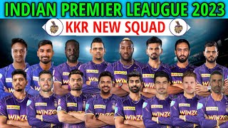 IPL 2023 Kolkata Knight Riders Full Players List  KKR Team Squad 2023  KKR New Final Squad 2023 [upl. by Atinyl]