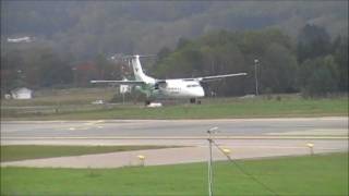 Widerøe Dash8311 LNWFC Landing at RWY 22 on Kjevik [upl. by Han]